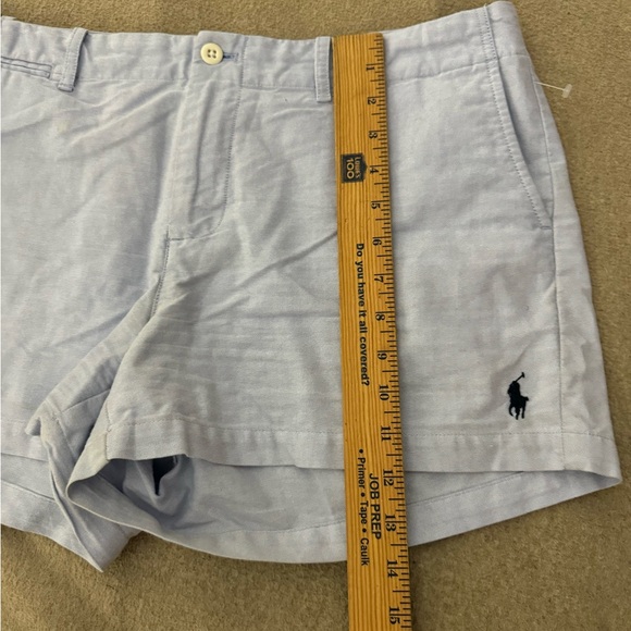 Polo Ralph Lauren Cotton Oxford Chino Short Shorts Preppy Women's Light Blue 10 - Picture 9 of 12